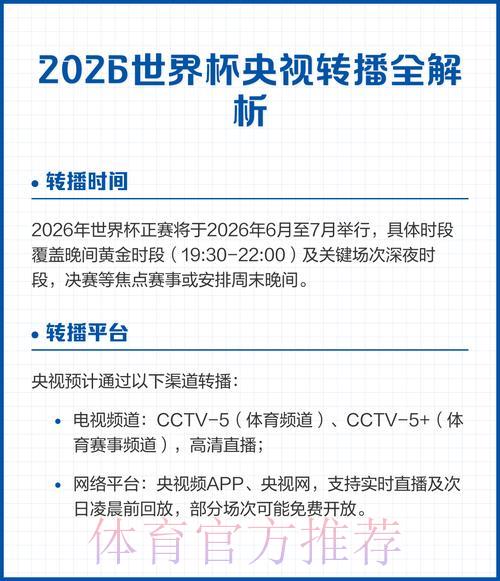 2026年世界杯苹果官方直播入口地址全面解析